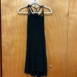 Diesel Black Dress with Gold Bead Detail